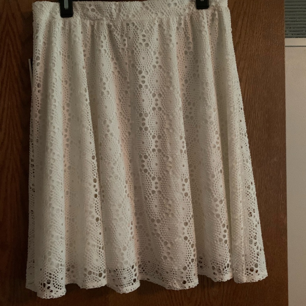 Skirt, Cream color, elastic waist